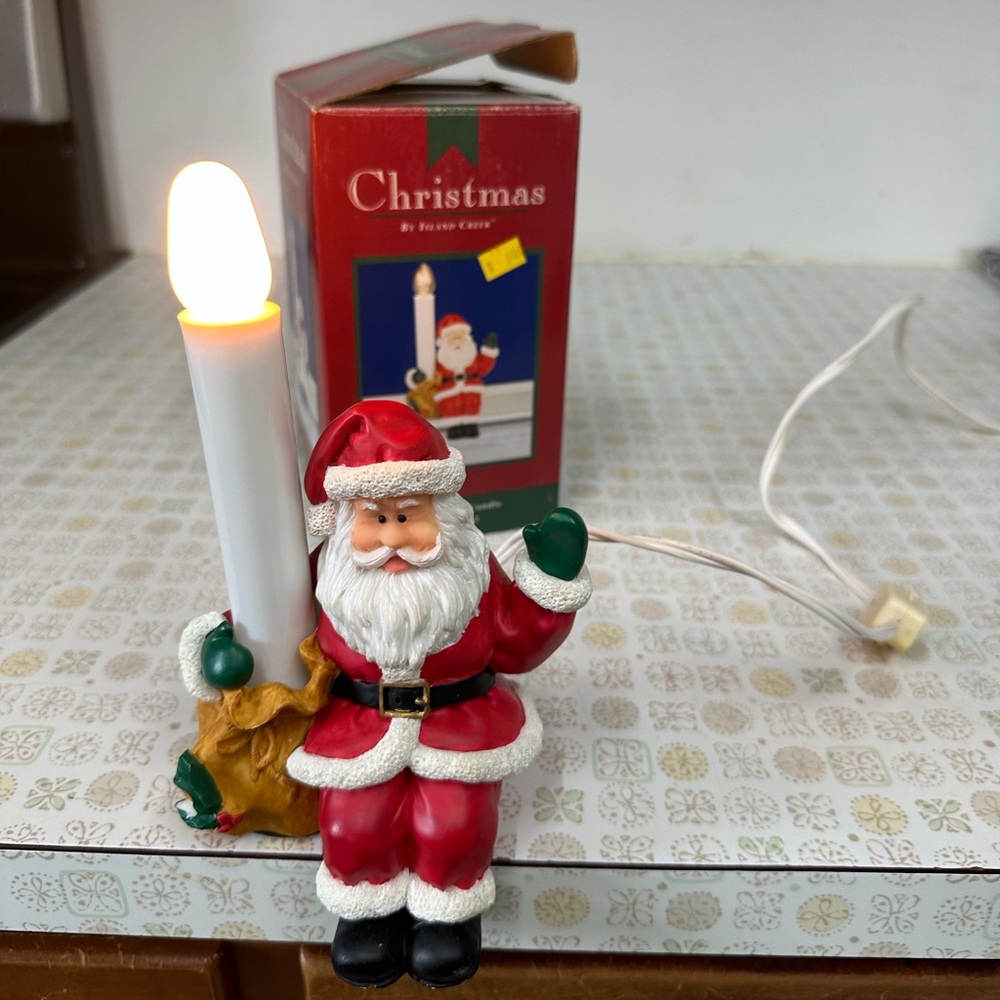 Santa Claus Holiday Candle Light Decoration